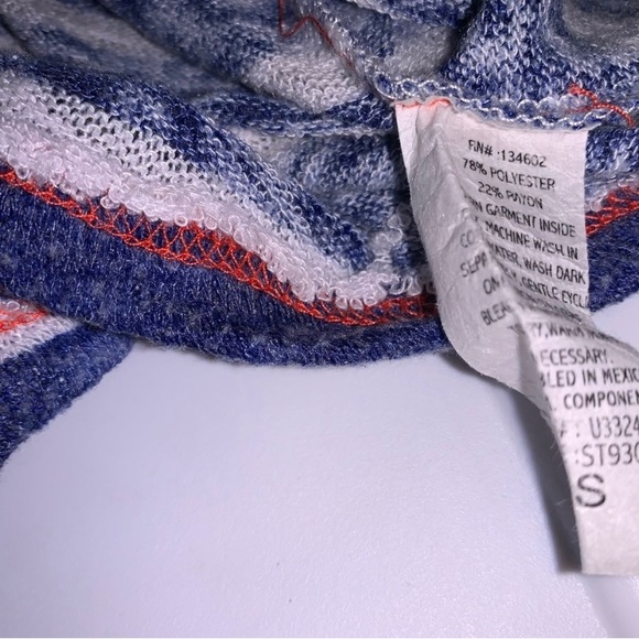 Zumiez Color Block Multi Striped Razor Back Red White and Blue Tank Top - Picture 10 of 10